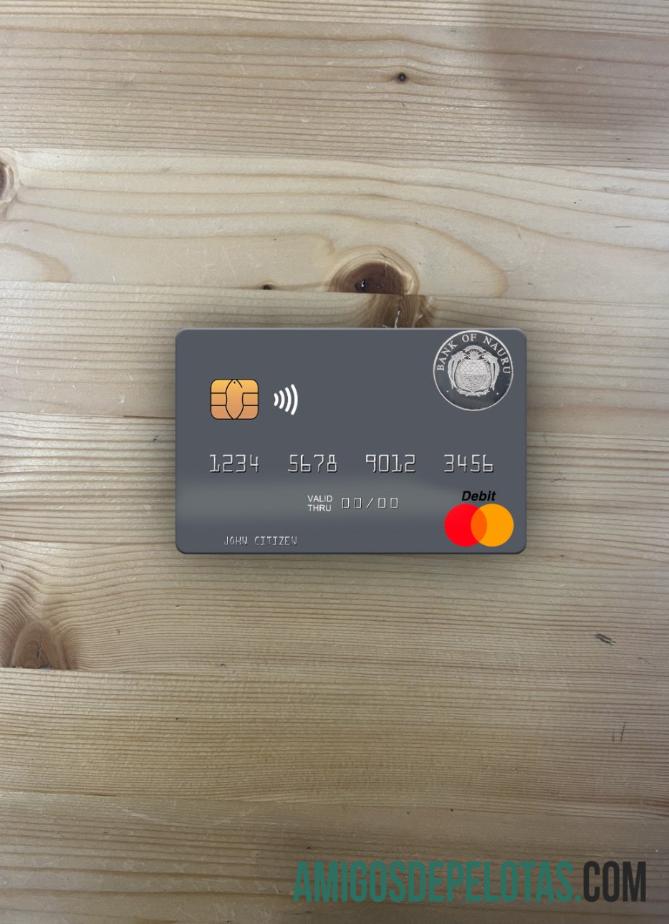 Nauru Bank Of Nauru Mastercard Photolook Frente modelo